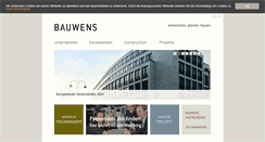 Desktop Screenshot of bauwens.de