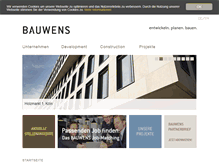 Tablet Screenshot of bauwens.de